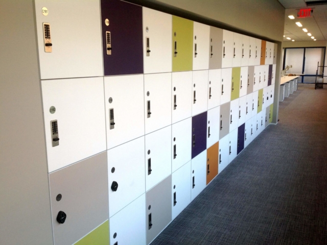 Day Use Lockers with ADA-Compliant Lockers and Locks.