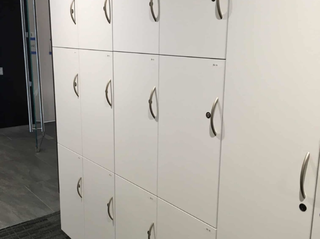 Laminate Lockers with Personal Storage Cabinets