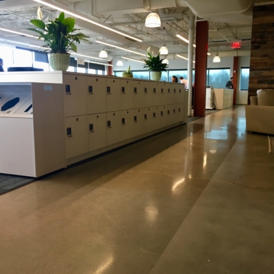 Laminate Workplace Lockers with Recycle Center