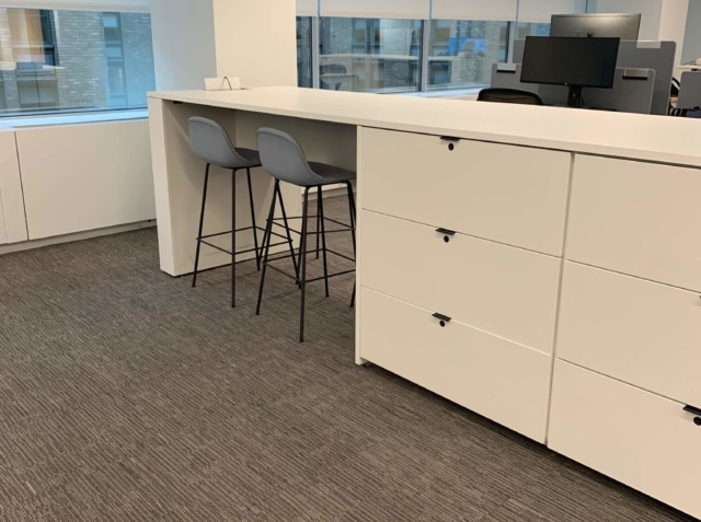 Office Islands with Storage and Work Surfaces