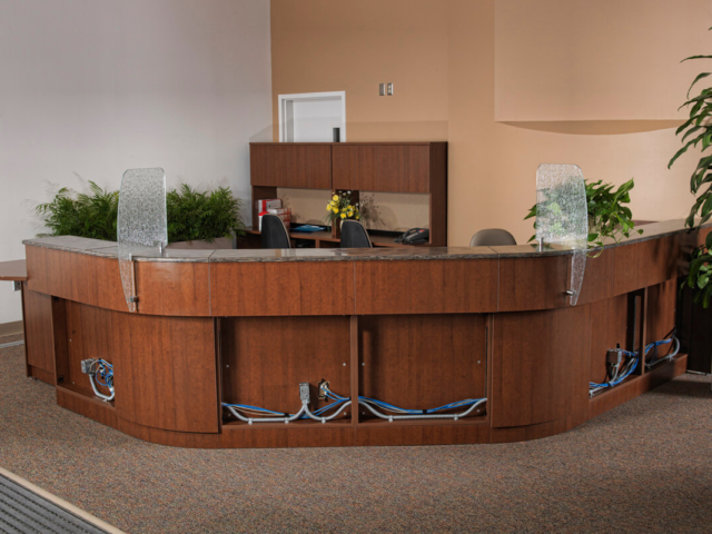 Cable Management - Reception Desk