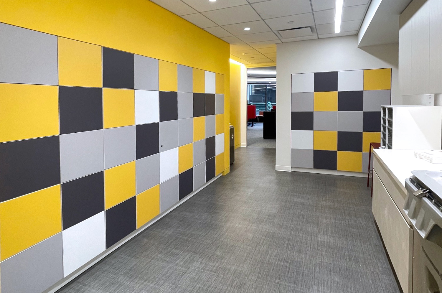 BBH yellow locker program — floor-by-floor color by HAMILTON