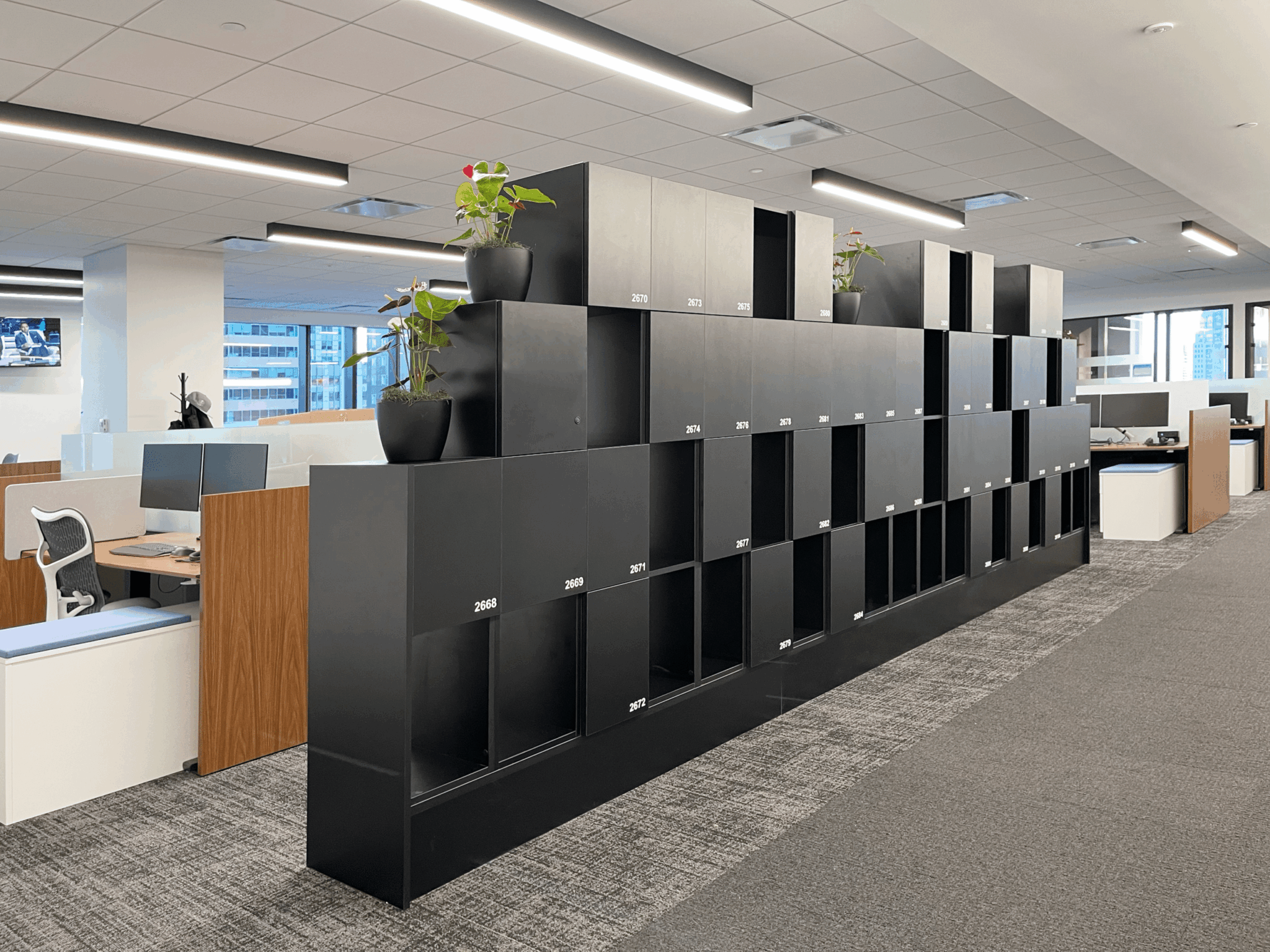 Enterprise locker program for hybrid office RTO — HAMILTON Casework Solutions