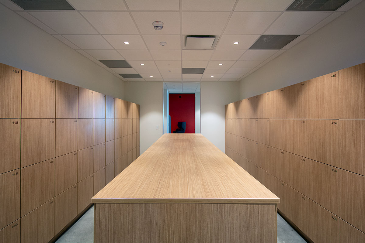 Randstad Atlanta — HAMILTON locker installation detail