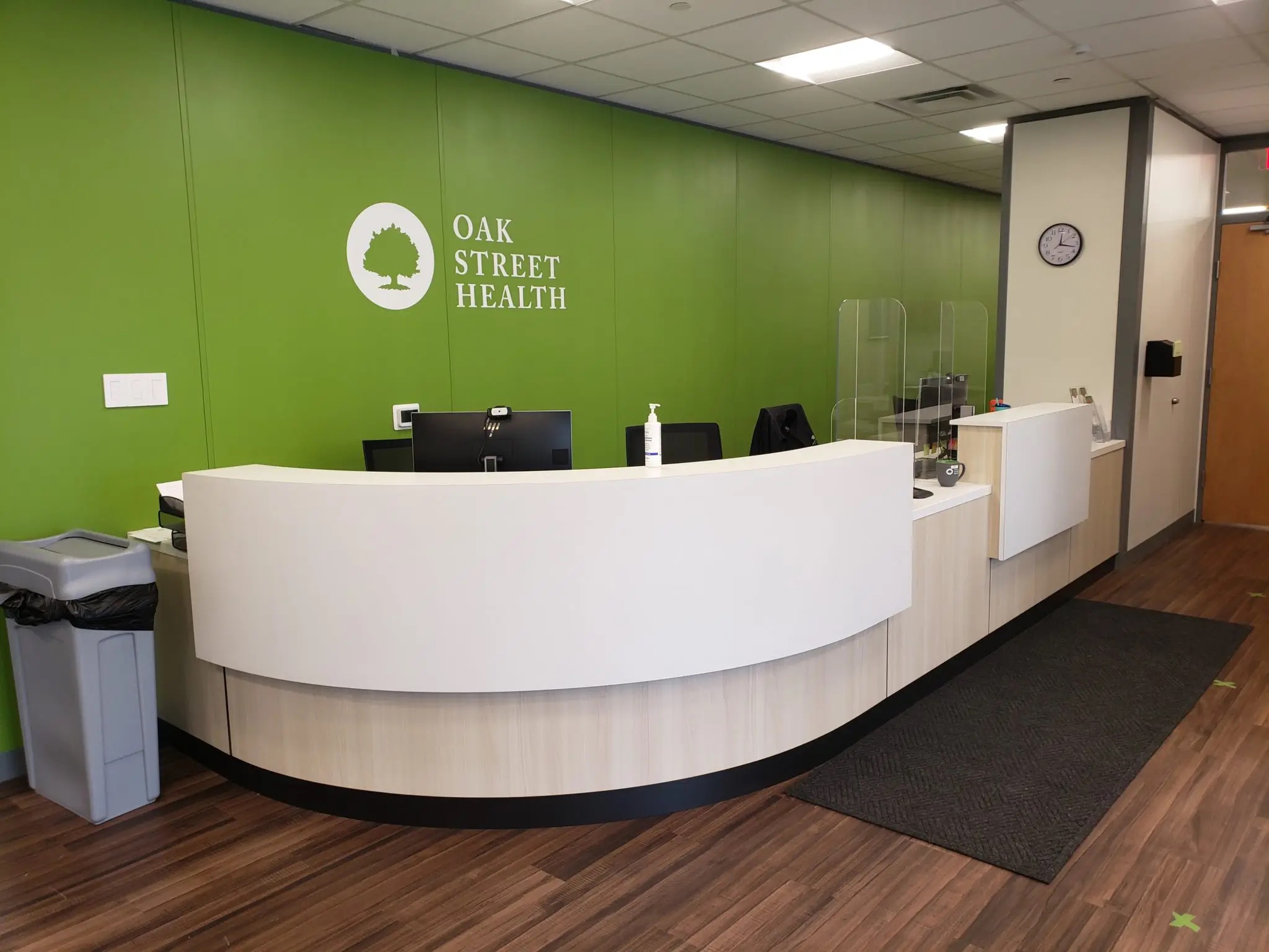Oak Street Health clinic casework — ADA-compliant exam room by HAMILTON