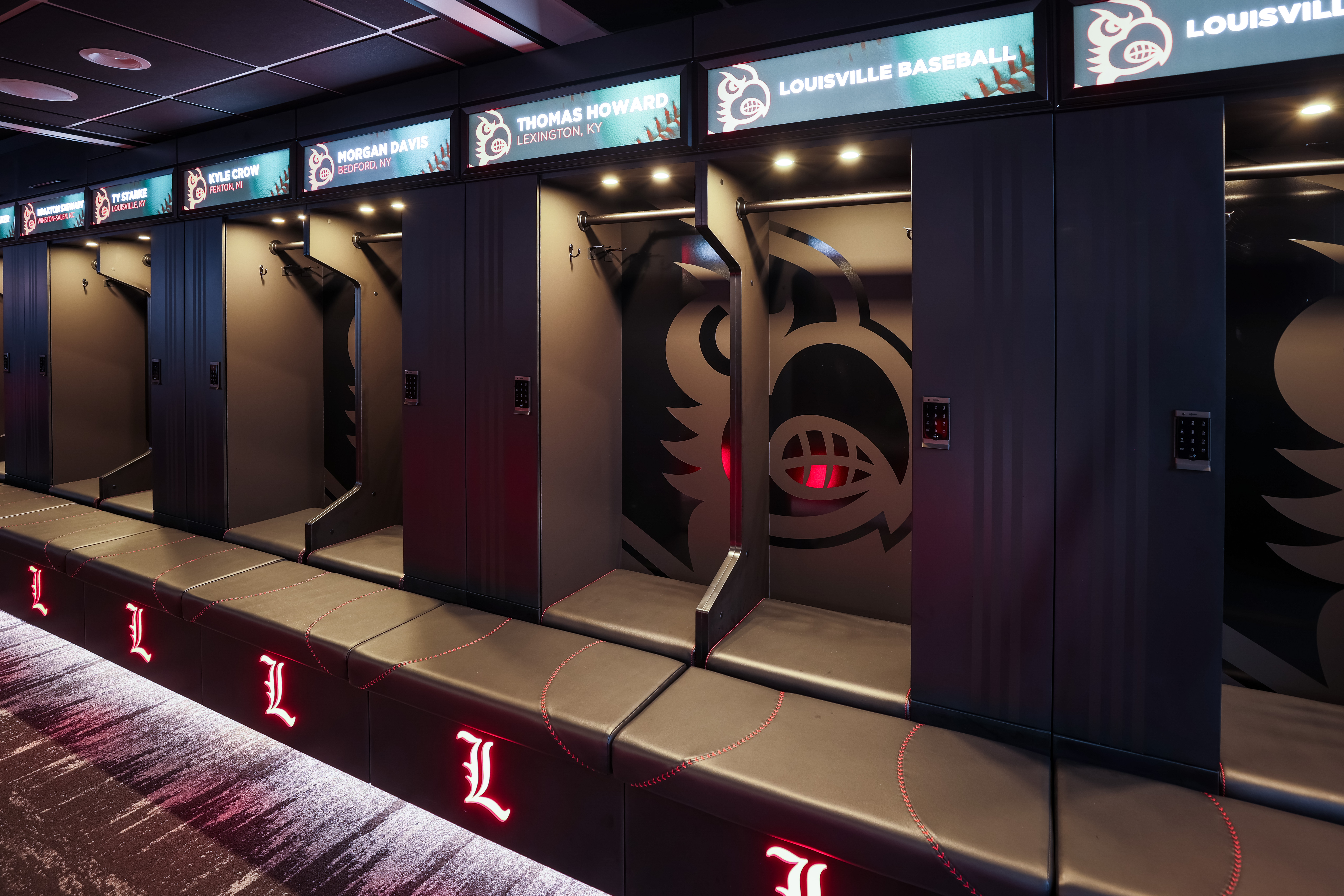 University of Louisville Baseball locker room by HAMILTON