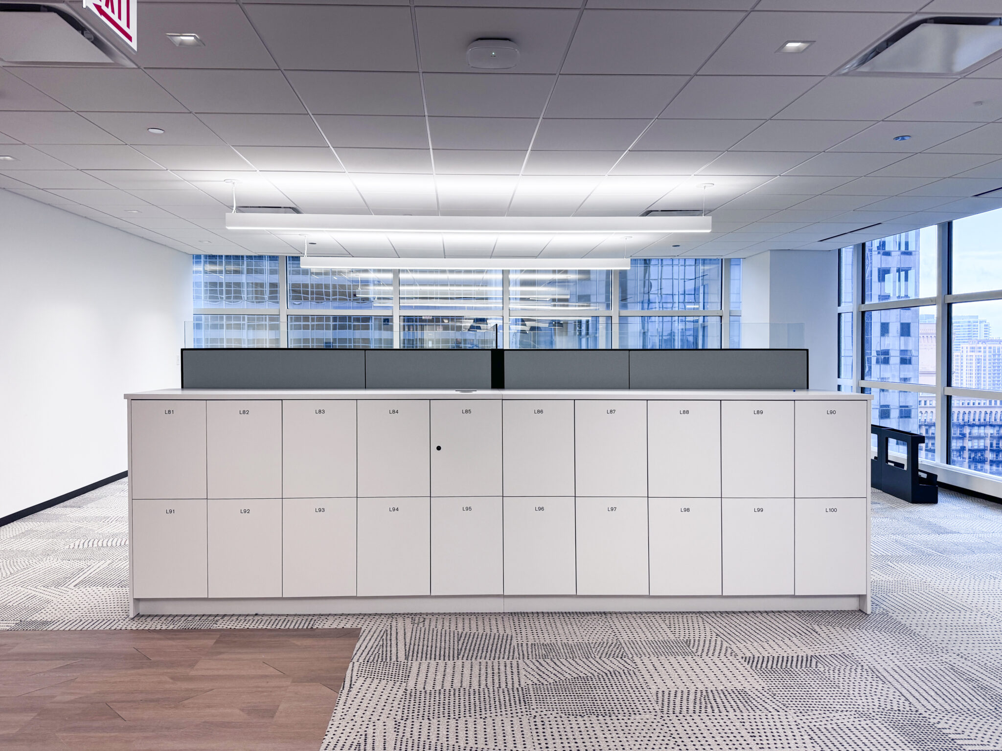 HAMILTON modular locker bank — scalable workplace storage